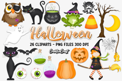 Halloween Digital Paper and Clipart png, halloween clipart Product Image 3