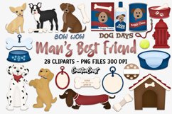 Pet Dog Clip Art, puppy dog graphics, pet dog illustrations Product Image 2