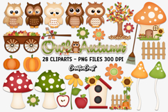 Autumn Fall Digital Paper and Clipart png, autumn clipart Product Image 3