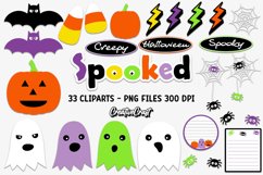 Halloween Clipart, halloween graphic design, illustrations Product Image 1