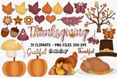 Thanksgiving Clip Art, autumn fall graphics, illustrations Product Image 2