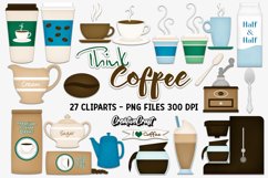 Coffee Clipart, coffee clip art graphic, coffee illustration Product Image 2