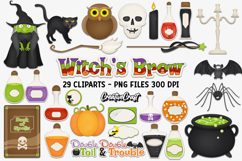 Halloween Digital Paper and Clipart png, halloween clipart Product Image 3