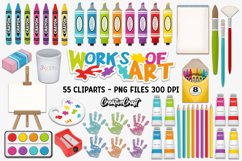Back to School Clip Arts, school supplies, school graphics Product Image 2