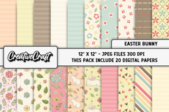 Easter Day Digital Paper, happy easter graphic, illustration Product Image 1