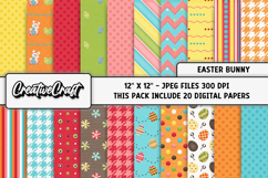 Easter Day Digital Paper, happy easter graphic, illustration Product Image 2