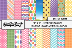 Easter Day Digital Paper, happy easter graphic, illustration Product Image 2