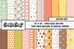 Easter Day Digital Paper, happy easter graphic, illustration Product Image 1