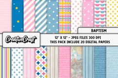 Baptism Angel Digital Paper, scrapbook, backgrounds designs Product Image 1