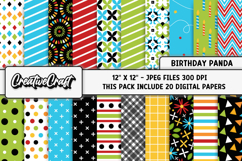 Birthday Boy Digital Paper, birthday graphic, illustratrions Product Image 2