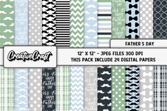 Fathers Day digital paper, fathers day graphic, illustration Product Image 2