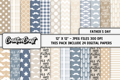 Fathers Day digital paper, fathers day graphic, illustration Product Image 2