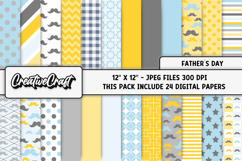 Fathers Day digital paper, fathers day graphic, illustration Product Image 1