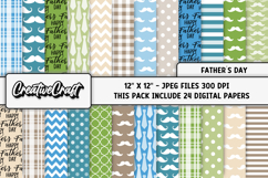 Fathers Day digital paper, fathers day graphic, illustration Product Image 1