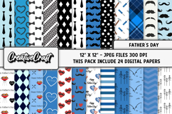 Fathers Day digital paper, fathers day graphic, illustration Product Image 2