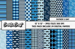Fathers Day digital paper, fathers day graphic, illustration Product Image 2