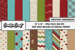 Christmas Digital Papers, scrapbooking backgrounds designs Product Image 1