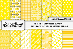 Bladder Cancer Awareness Digital Papers, digital scrapbook Product Image 1