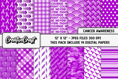 Leiomyosarcoma Cancer Awareness Digital Papers, illustration Product Image 2