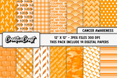 Leukemia Cancer Awareness Digital Papers, digital scrapbook Product Image 2