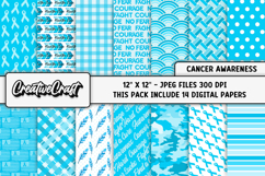 Prostate Cancer Awareness Digital Papers, digital scrapbook Product Image 2