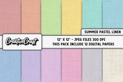 Summer Digital Paper, pastel colors digital paper scrapbook Product Image 2