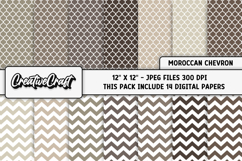 Moroccan Chevron Digital Papers, moroccan backgrounds design Product Image 2