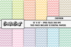 Chevron Digital Papers, chevron backgrounds illustrations Product Image 1