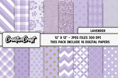 Lavender Digital Papers, purple backgrounds illustrations Product Image 1