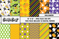 Halloween Digital Papers, scrapbooking, backgrounds designs Product Image 2