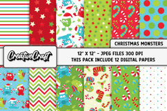 Christmas Digital Papers, christmas backgrounds designs Product Image 2