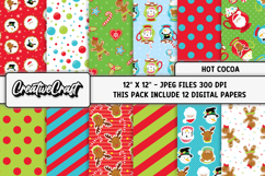 Christmas Digital Papers, christmas backgrounds designs Product Image 2
