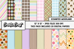 Autumn Fall Digital Paper and Clipart png, autumn clipart Product Image 2