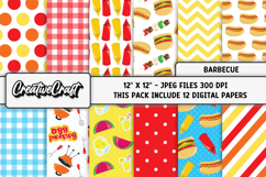 Barbecue Digital Papers, illustrations, backgrounds designs Product Image 2