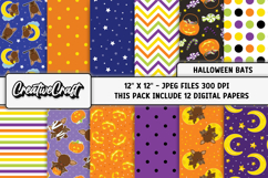 Halloween Digital Papers, scrapbooking, backgrounds designs Product Image 2