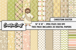 Easter Day Digital Paper, easter day background illustration Product Image 2