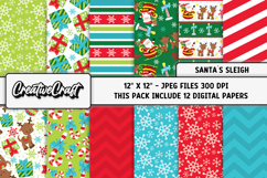 Christmas Digital Papers, christmas backgrounds designs Product Image 1