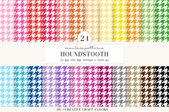Houndstooth Seamless Patterns, rainbow digital papers design Product Image 2