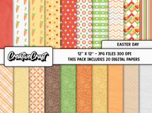 Easter Day Digital Papers, scrapbooking backgrounds designs Product Image 2