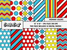 Cat in The Hat Digital Papers, scrapbook backgrounds designs Product Image 2