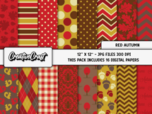 Autumn Digital Papers, thanksgiving backgrounds designs Product Image 2