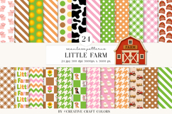 Animals Farm Seamless Patterns, digital papers, scrapbooking Product Image 2