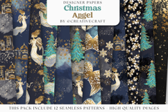 Christmas Seamless Pattern, christmas digital paper graphic Product Image 2