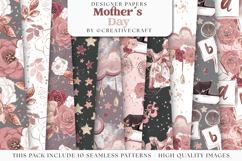 Mother&#039;s day Seamless Pattern, mother&#039;s day digital paper Product Image 2