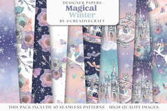 Unicorns Seamless Pattern, unicorn digital paper graphic Product Image 2