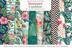 Summer Fashion Seamless pattern, watermelon digital papers Product Image 2