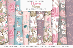 Mother&#039;s day Seamless Pattern, mother&#039;s day digital paper Product Image 2