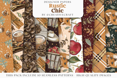 Fall Autumn Seamless Pattern, fall autumn digital papers Product Image 2