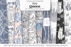 Ice queen seamless pattern, ice queen digital papers Product Image 2