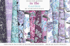 Garden Seamless Pattern, fashion garden digital papers Product Image 2